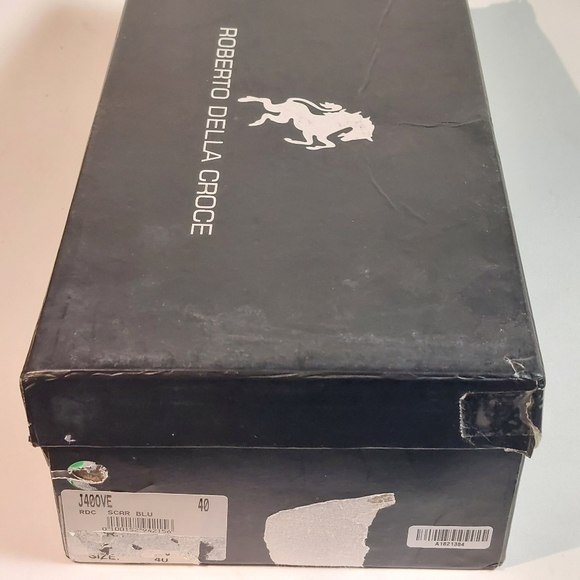 Roberto Della Croce blue velour fur-trimmed bunny-ear sneakers, EU40, NWT - Picture 12 of 12